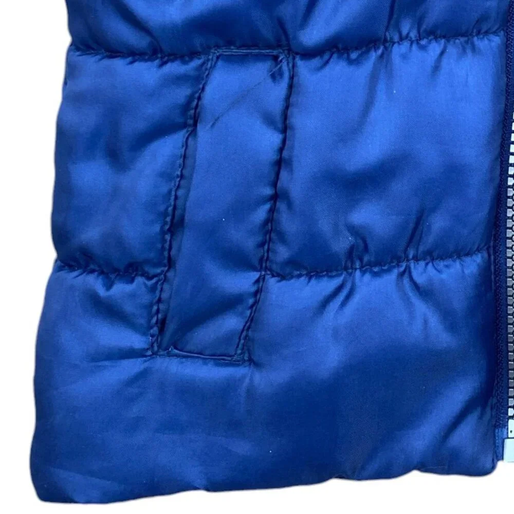 Tommy Bahama Infant Boy Blue Quilted Puffer Vest Marlin Gorpcore Outdoor-12M